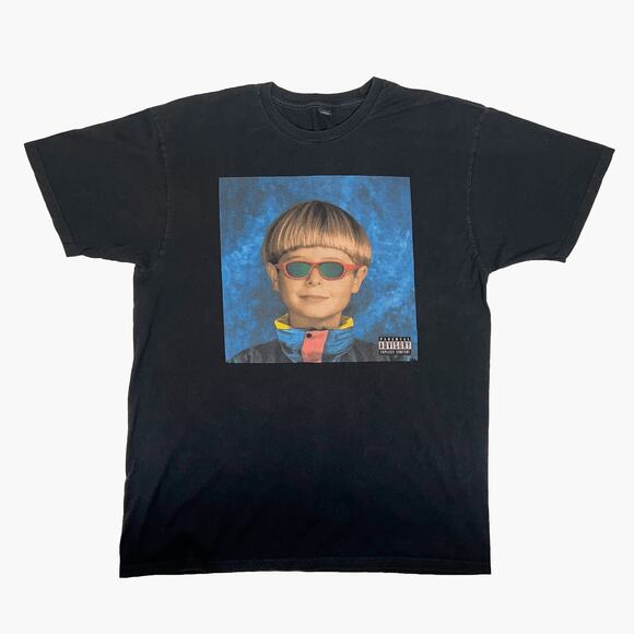 OLIVER TREE Alien Boy Album Cover Graphic Print T-Shirt (Black | Large) - Picture 1 of 4